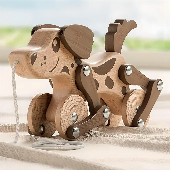 wooden-walking-dog-toys-for-one-year-old-boy